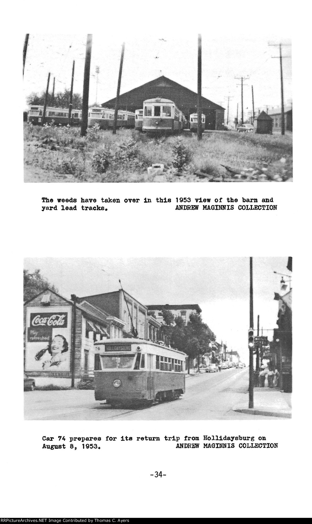 "Altoona's Trolleys," Page 34, 1980